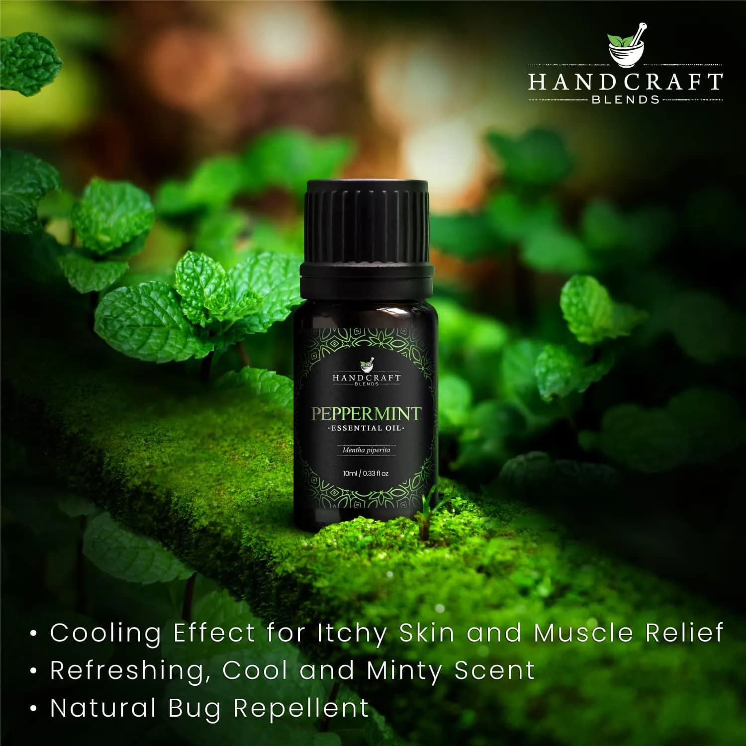 Handcraft Blends Peppermint Essential Oil 0.33 Fl Oz (10 ml) | Pure & Natural for Soap Making - view 3