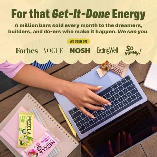 Mezcla Matcha Vanilla Snack Bars, 10g Plant Based Pea Protein Treat, 1 Ct. | Gluten Free & Vegan Protein Snack thumbnail 6