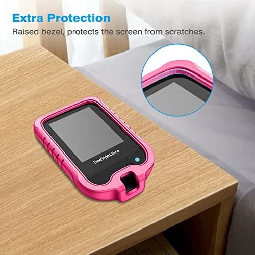 MEDMAX Silicone Case for Freestyle Libre 3 2 / Reader, Magenta | Protects Insulin Pump from Damage thumbnail 4