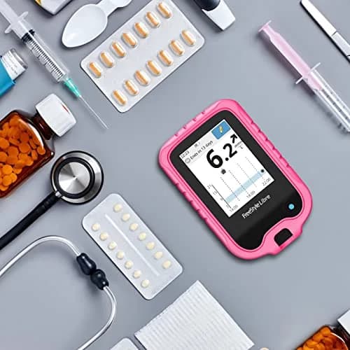 MEDMAX Silicone Case for Freestyle Libre 3 2 / Reader, Magenta | Protects Insulin Pump from Damage thumbnail 7