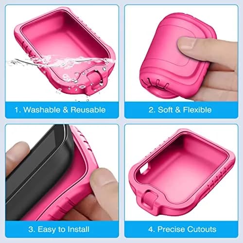 MEDMAX Silicone Case for Freestyle Libre 3 2 / Reader, Magenta | Protects Insulin Pump from Damage thumbnail 8