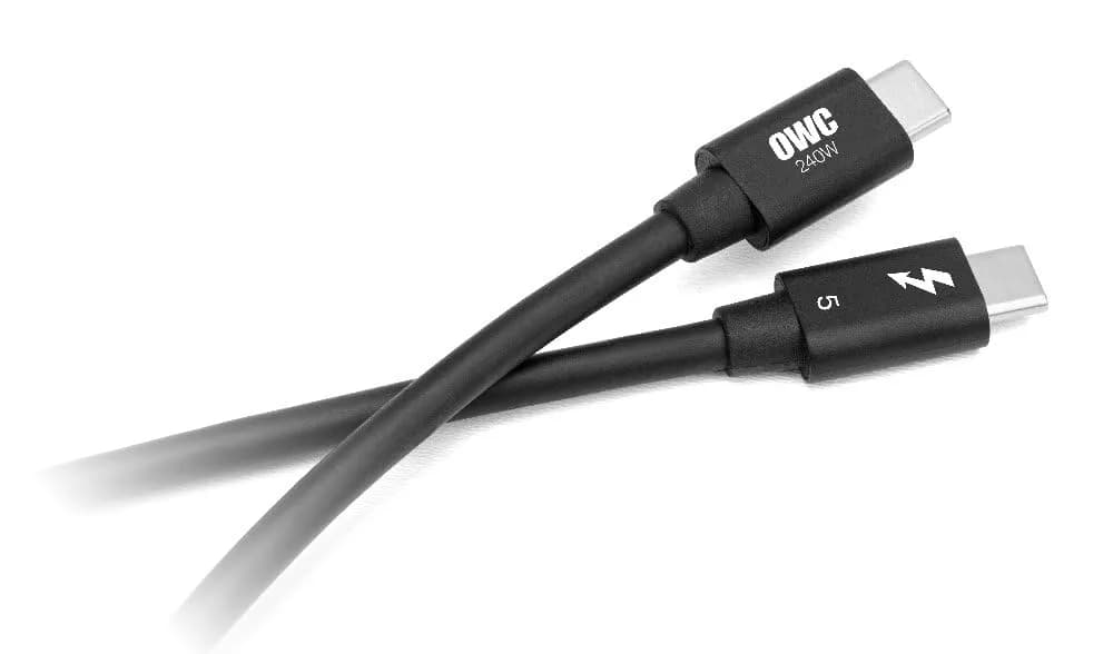 OWC Thunderbolt 4 USB-C Cable 1.0m (39in) | 40Gb/s Data, 240W PD, 8K Video