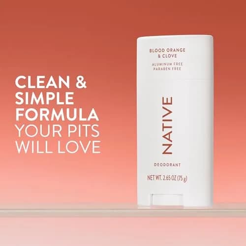 Native Aluminum-Free Deodorant, Blood Orange & Clove 75g (2.65 oz) | 72-Hour Odor Control with Shea Butter & Coconut Oil thumbnail 2