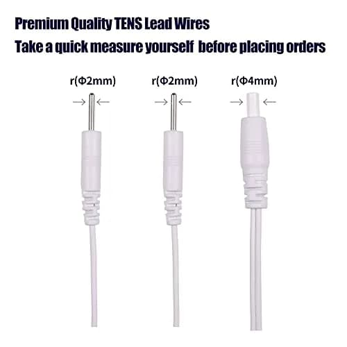 LiteTour 4 Count TENS Wires Lead Cables 160cm | Premium Quality for Electrotherapy thumbnail 4