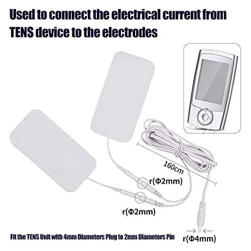LiteTour 4 Count TENS Wires Lead Cables 160cm | Premium Quality for Electrotherapy thumbnail 2