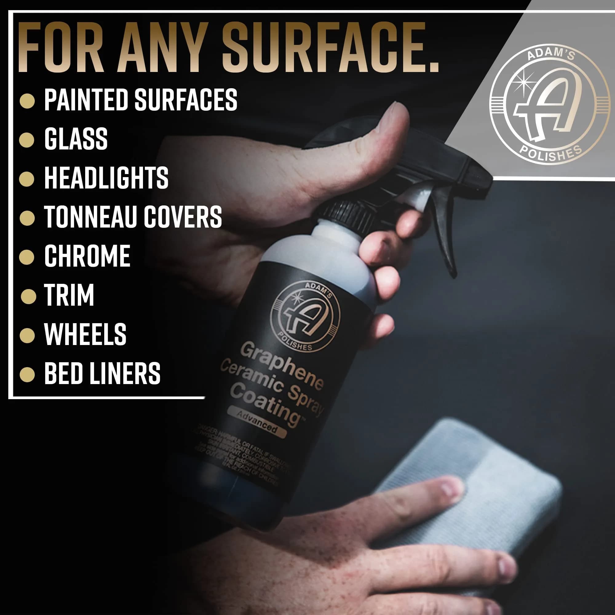 Adam's Polishes Advanced Graphene Ceramic Spray Coating 355ml (12 Fl Oz) | True Graphene Oxide Ceramic Coating for Cars, Boats, RVs & Motorcycles - view 6