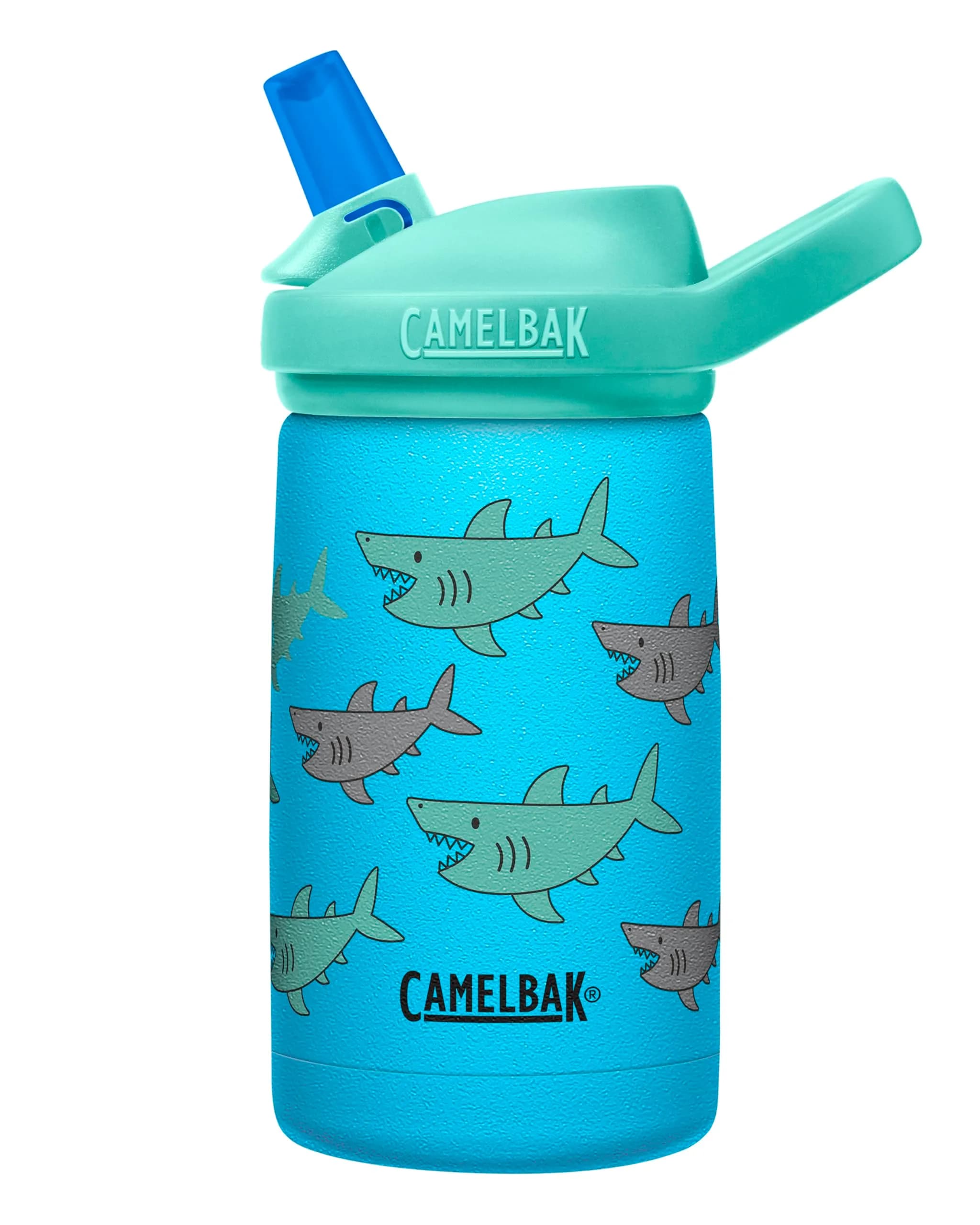 CamelBak Eddy+ Kids Stainless Steel Water Bottle 12oz (350ml) | School of Sharks - main product image