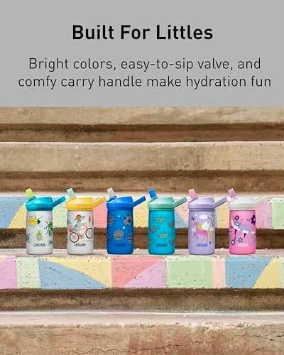 CamelBak Eddy+ Kids Stainless Steel Water Bottle 12oz (350ml) | Magic Unicorns thumbnail 5