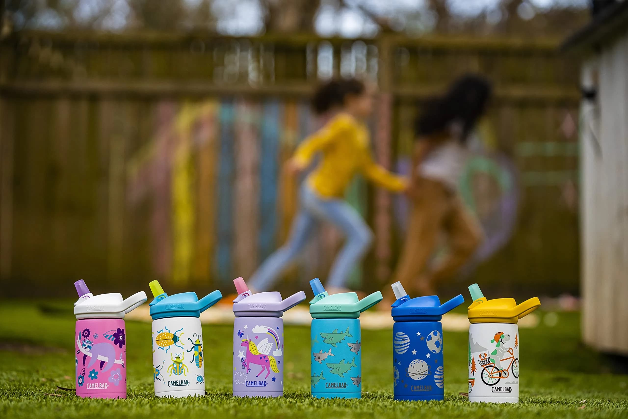 CamelBak Eddy+ Kids Stainless Steel Water Bottle 350ml (12oz) | Space Smiles - view 6