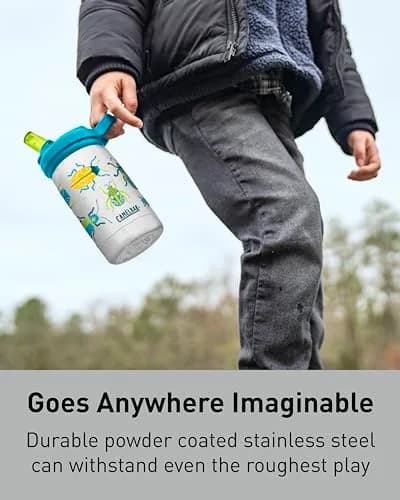 CamelBak Eddy+ Kids Stainless Steel Water Bottle 350ml (12oz) | Space Smiles thumbnail 2