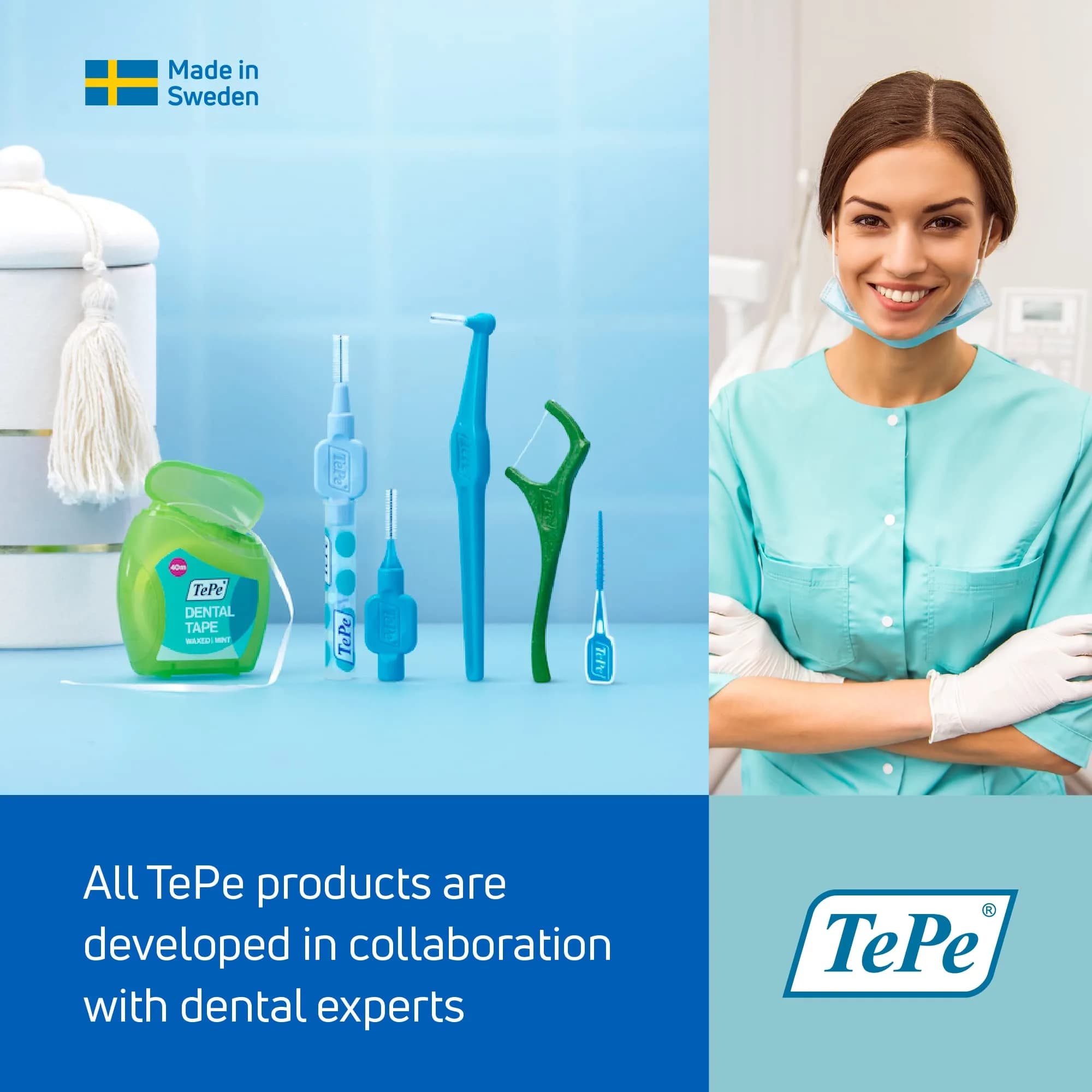 TePe Interdental Brushes Original Size 5 (0.8mm) | 20 Green Brushes | Dentist-Recommended for Healthy Gums - view 6