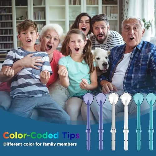 FreFeel Replacement Tongue Cleaner Tips for Waterpik Water Flosser, 6 Count (1.8 cm) | Freshens Breath thumbnail 4