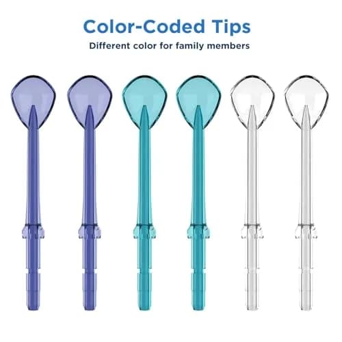FreFeel Replacement Tongue Cleaner Tips for Waterpik Water Flosser, 6 Count (1.8 cm) | Freshens Breath thumbnail 5