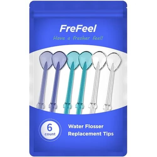 FreFeel Replacement Tongue Cleaner Tips for Waterpik Water Flosser, 6 Count (1.8 cm) | Freshens Breath thumbnail 7