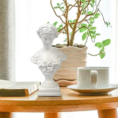 Norrclp Greek Statue of Venus Goddess Bust 21.8 cm (8.6in) | Classic Roman Head Sculpture for Home Decor thumbnail 5
