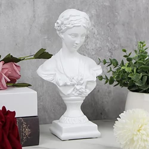 Norrclp Greek Statue of Venus Goddess Bust 21.8 cm (8.6in) | Classic Roman Head Sculpture for Home Decor thumbnail 8