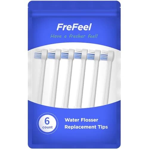 FreFeel Replacement Toothbrush Heads for Waterpik, 6 Count (Pack of 1) | Compatible with Aquarius, Complete Care, Cordless, For Kids, ION, Nano, Ortho Care, Radiance, Traveler, Ultra thumbnail 7