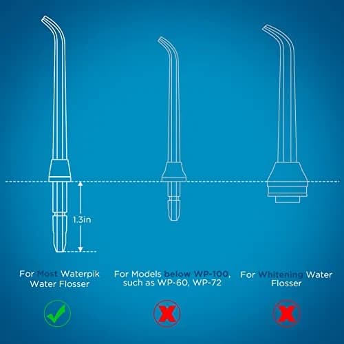 FreFeel Replacement Toothbrush Heads for Waterpik, 6 Count (Pack of 1) | Compatible with Aquarius, Complete Care, Cordless, For Kids, ION, Nano, Ortho Care, Radiance, Traveler, Ultra thumbnail 2