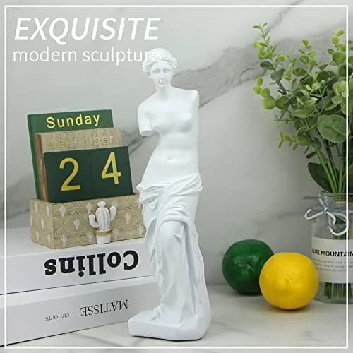 Norrclp Greek Statue of Venus Bust 29.21 cm (11.5 inches) | Classic Roman Mythology Sculpture for Home Decor thumbnail 5