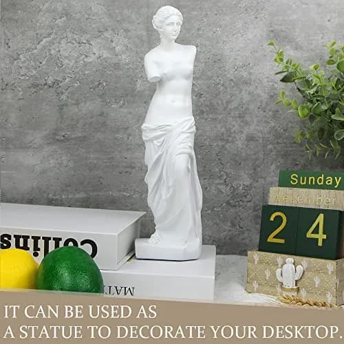 Norrclp Greek Statue of Venus Bust 29.21 cm (11.5 inches) | Classic Roman Mythology Sculpture for Home Decor thumbnail 6