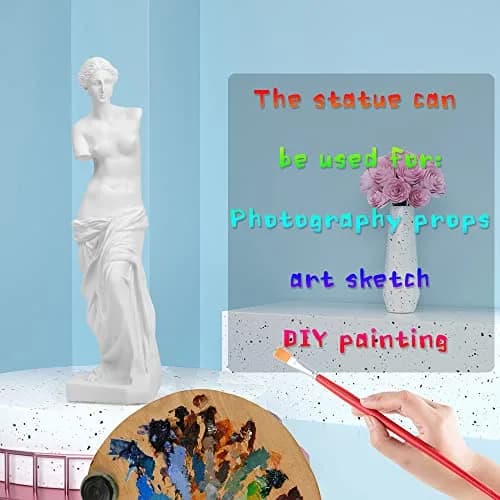 Norrclp Greek Statue of Venus Bust 29.21 cm (11.5 inches) | Classic Roman Mythology Sculpture for Home Decor thumbnail 7