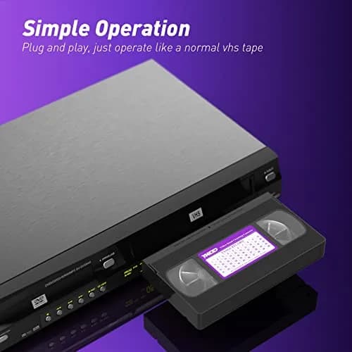 YHDD VCR Head Cleaner Tape for VHS/VCR Players, Dry Type Reusable Video Head Cleaner thumbnail 4