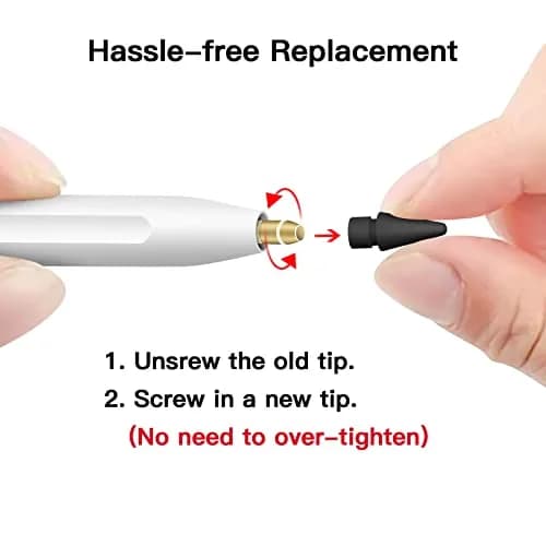 MEKO Replacement Tips for Apple Pencil 1st Gen & 2nd Gen | Durable Silicone, Sensitive Control (70-120 chars) thumbnail 4