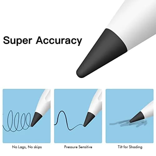 MEKO Replacement Tips for Apple Pencil 1st Gen & 2nd Gen | Durable Silicone, Sensitive Control (70-120 chars) thumbnail 3