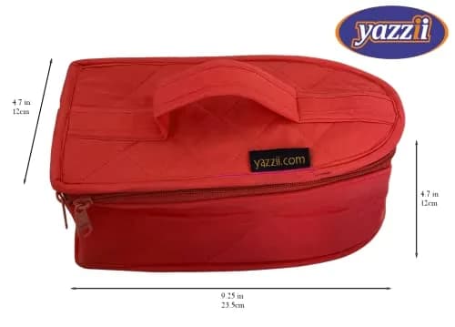 Yazzii Iron Storage Case - Travel Iron Holder with Handle & Zipper Closure - Dustproof & Easy to Carry Red | Compact Craft Iron Organizer thumbnail 3