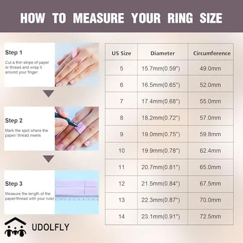 Udolfly Men's Fidget Rings Anxiety Spinner Ring Black Silver 12 | Stress Relief, Durable Titanium Steel thumbnail 7