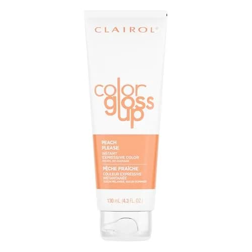 Clairol Color Gloss Up Temporary Hair Dye, Peach Please Hair Color 126ml (4.3 Fl Oz) | Vibrant Tones & Shine — Peach Please