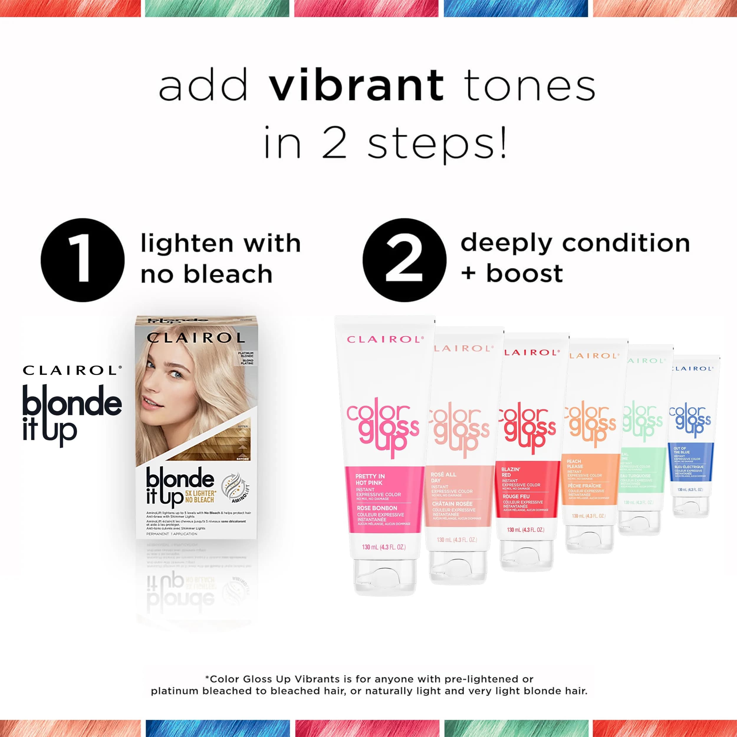 Clairol Color Gloss Up Temporary Hair Dye, Peach Please Hair Color 126ml (4.3 Fl Oz) | Vibrant Tones & Shine - view 7
