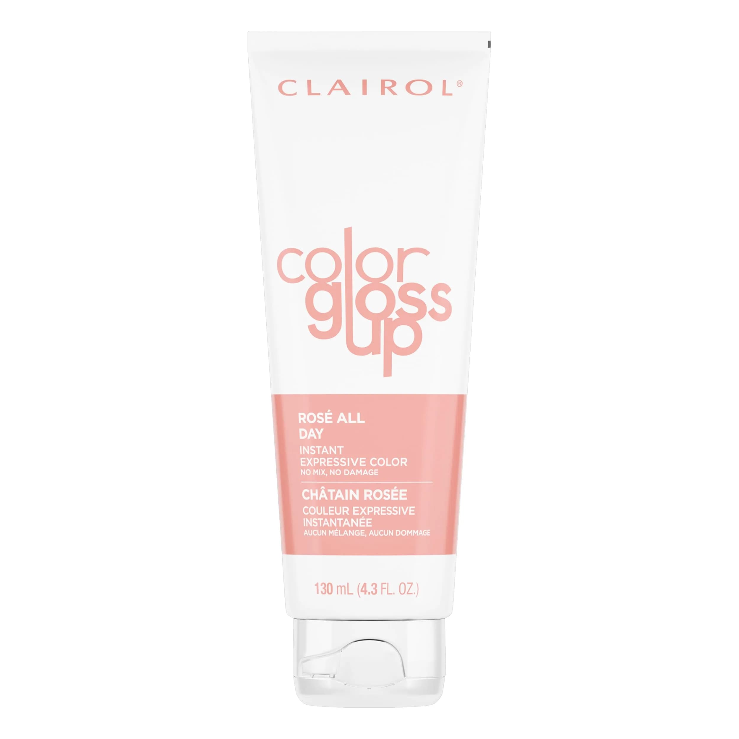 Clairol Color Gloss Up Temporary Hair Dye, Rosé All Day Hair Color, 125ml (4.3 Fl Oz) | Vibrant Rosé Tone & Shine - main product image