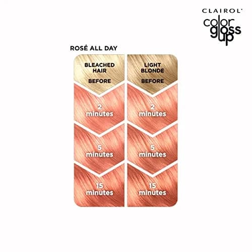 Clairol Color Gloss Up Temporary Hair Dye, Rosé All Day Hair Color, 125ml (4.3 Fl Oz) | Vibrant Rosé Tone & Shine thumbnail 5