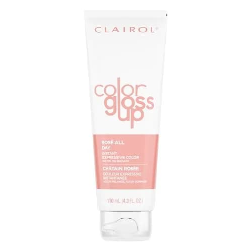 Clairol Color Gloss Up Temporary Hair Dye, Rosé All Day Hair Color, 125ml (4.3 Fl Oz) | Vibrant Rosé Tone & Shine thumbnail 1
