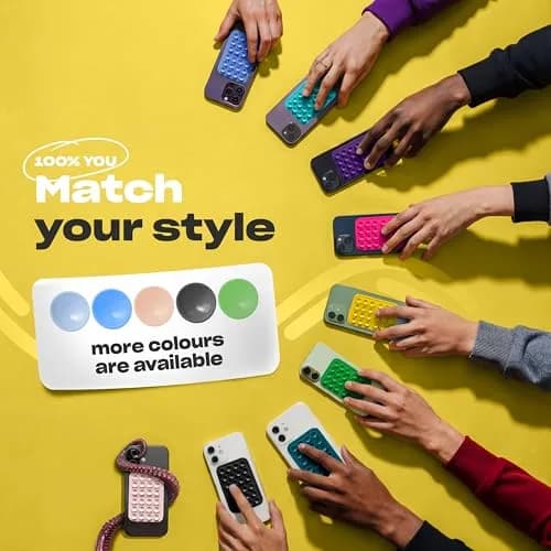 OCTOBUDDY Classic Silicone Suction Phone Case Adhesive Mount, Marigold | 24 Suction Cups for Stable Hands-Free Content thumbnail 4