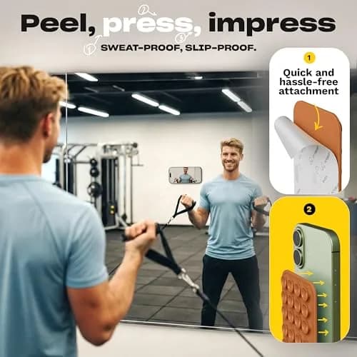 OCTOBUDDY Classic Silicone Suction Phone Case Adhesive Mount, Marigold | 24 Suction Cups for Stable Hands-Free Content thumbnail 5
