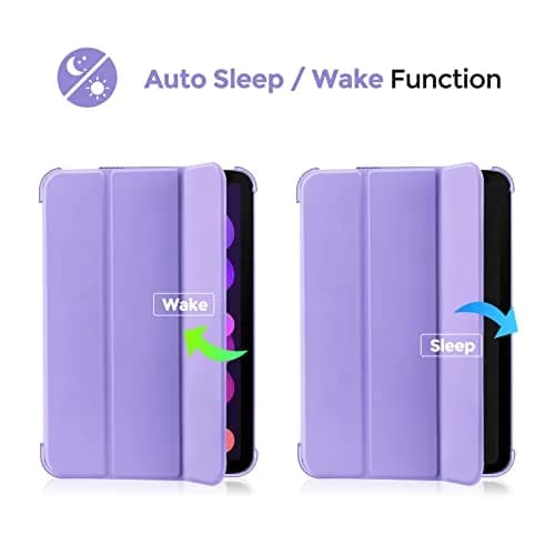 ProCase Smart Case for iPad mini 7 A17 Pro 2024/Mini 6 2021 8.3" | Purple Slim Protective Cover thumbnail 8
