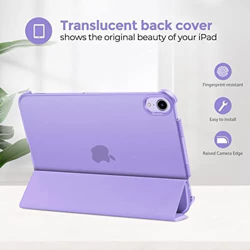 ProCase Smart Case for iPad mini 7 A17 Pro 2024/Mini 6 2021 8.3" | Purple Slim Protective Cover thumbnail 3
