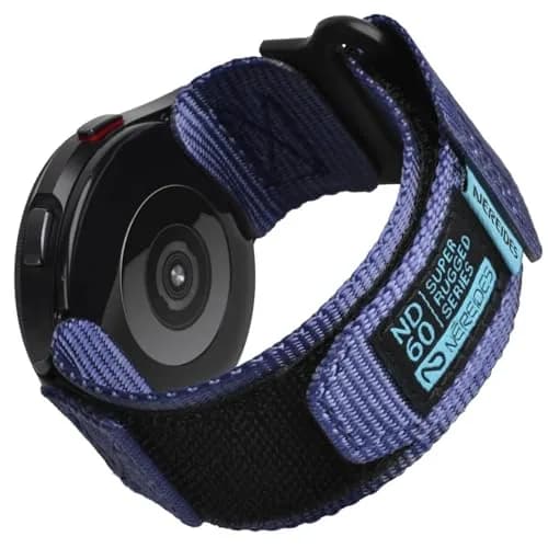 Nereides Purple Nylon Watch Band for Samsung Galaxy Watch 7/6/5/4 40mm 44mm, 20mm Adjustable Sports Strap thumbnail 1