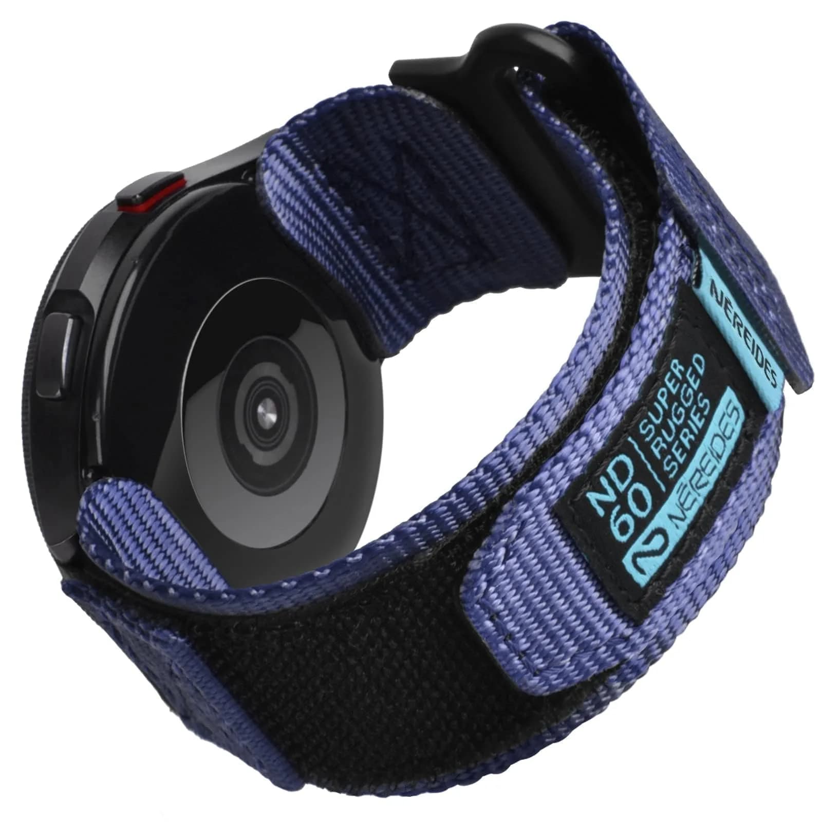 Nereides Purple Nylon Watch Band for Samsung Galaxy Watch 7/6/5/4 40mm 44mm, 20mm Adjustable Sports Strap