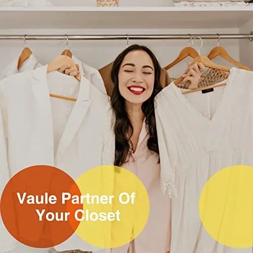 Uinicor Wooden Hangers 30 Pack | Heavy Duty & Space Saving Natural Finish thumbnail 5