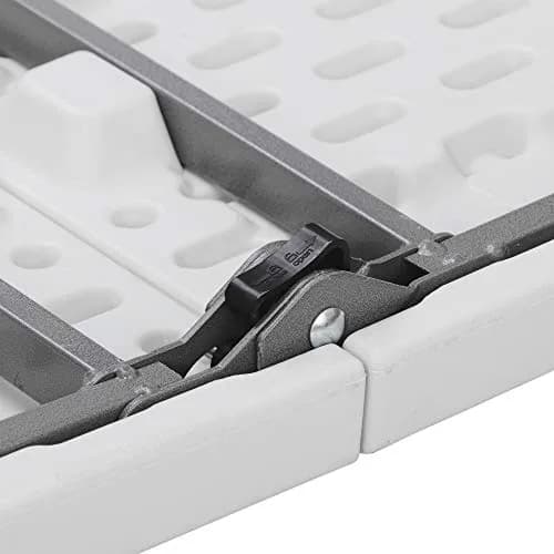 Saicool 6FT Folding Event Table | Heavy Duty Indoor Outdoor Picnic Table, White thumbnail 7