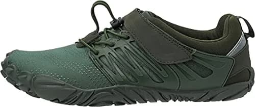 WHITIN Women's Minimalist Barefoot Trail Running Shoes Green 8.5 | Zero Drop, Wide Toe Box, Slip-Resistant thumbnail 2