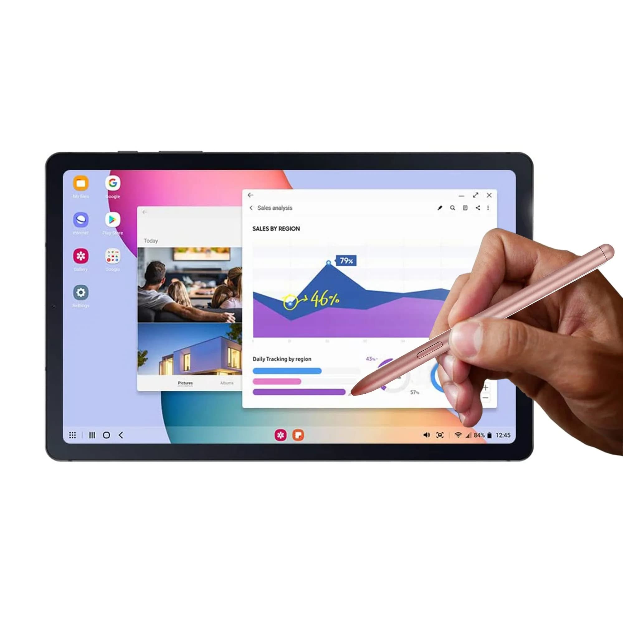 Alovexiong Replacement Stylus Pen for Samsung Galaxy Tab S7/S7+/S8/S8+/S8 Ultra - Golden (2cm) - view 6