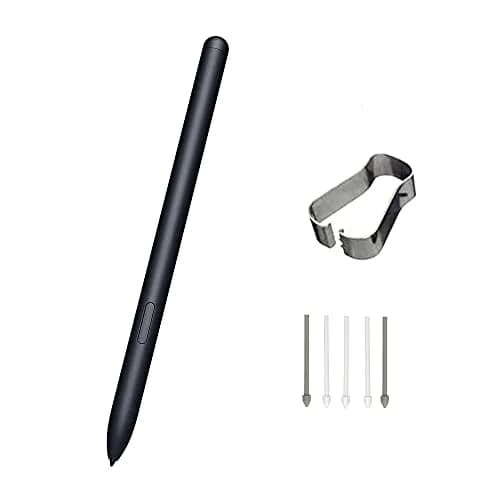 Alovexiong Replacement Stylus Pen for Samsung Galaxy Tab S7/S7+/S8/S8+/S8 Ultra (Black) | Magnetic Attachment, 5 Black Tips Included thumbnail 1