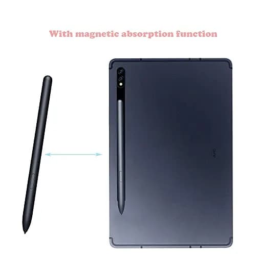 Alovexiong Replacement Stylus Pen for Samsung Galaxy Tab S7/S7+/S8/S8+/S8 Ultra (Black) | Magnetic Attachment, 5 Black Tips Included thumbnail 2