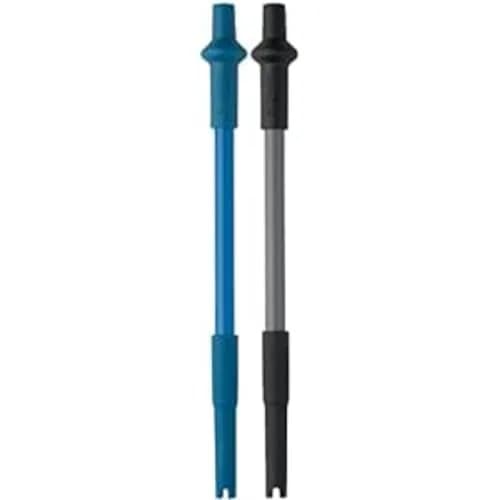 BlenderBottle Stay-In-Bottle Reusable Silicone Straws for BlenderBottle Shaker Bottles, Black and Blue (2 Pack) | Durable, Dishwasher-Safe & BPA-Free thumbnail 1