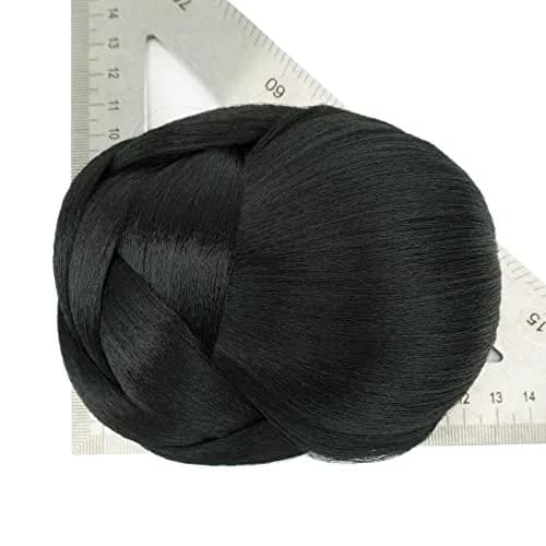 IMISSU Braided Chignon Dancer Hair Cover Donut Hair Pieces 13cm x 10cm | Heat-Resistant Synthetic Fiber thumbnail 4