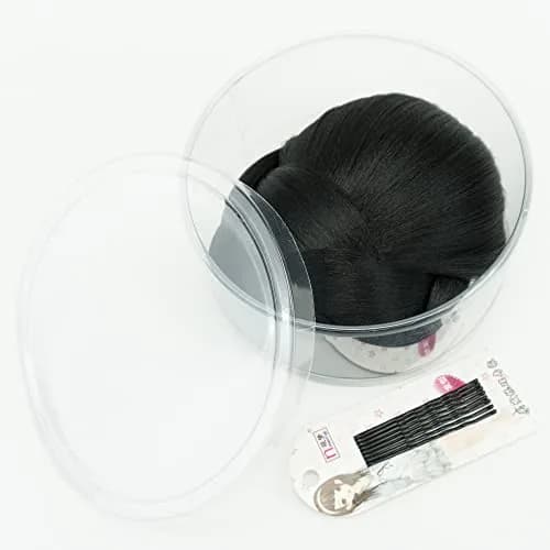 IMISSU Braided Chignon Dancer Hair Cover Donut Hair Pieces 13cm x 10cm | Heat-Resistant Synthetic Fiber thumbnail 5